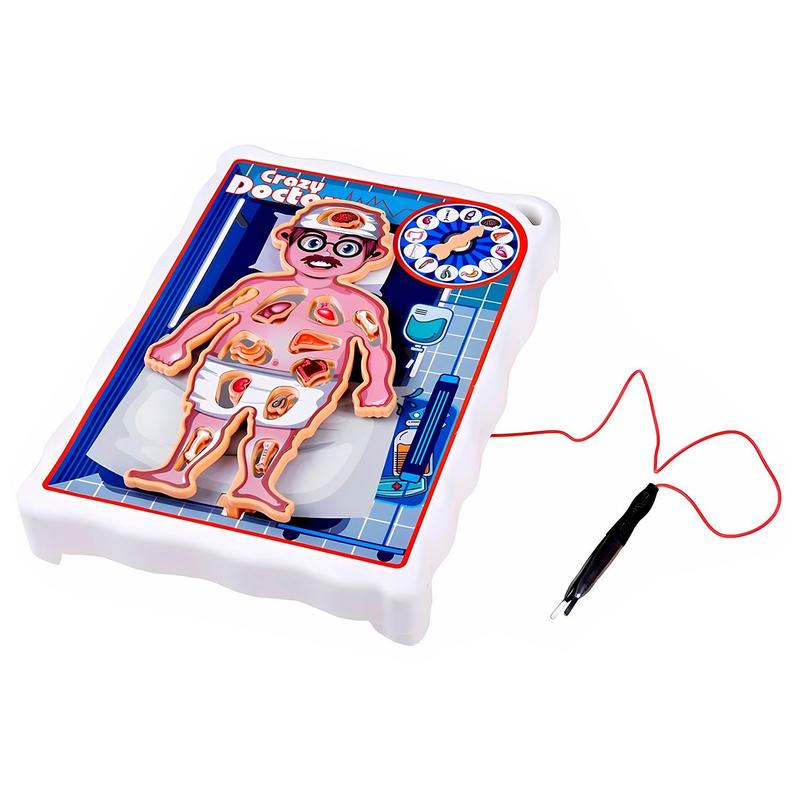 Mini Doutor Crazy Doctor Brinquedo De Anatomia Com Pinça Roleta